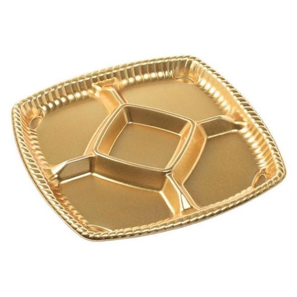 エフピコ オードブル容器 ティアラプラッター250 本体 金 48702500 1ケース(200個(10個×20)（直送品）