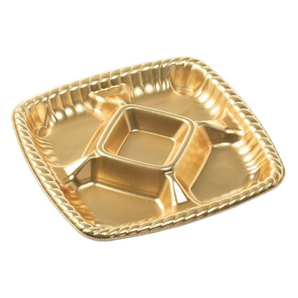 エフピコ オードブル容器 ティアラプラッター220 本体 金 48702200 1ケース(600個(25個×（直送品）