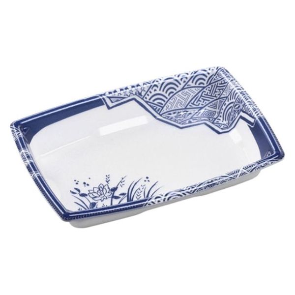 エフピコ 軽食容器 角盛鉢18-12(30) 本体 和陶青 49237183 1袋(50個)（直送品）