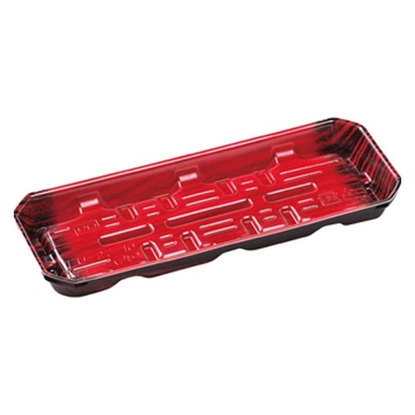 エフピコ 発泡トレー FU-27-10(25) 春慶赤 40152710 1ケース(1200個(50個×24)（直送品）