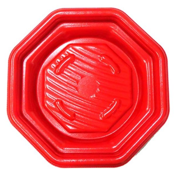 エフピコ 惣菜容器 MFPグラブ八角18-18 本体 M赤黒 4M951818 1ケース(600個(50個×12)（直送品）