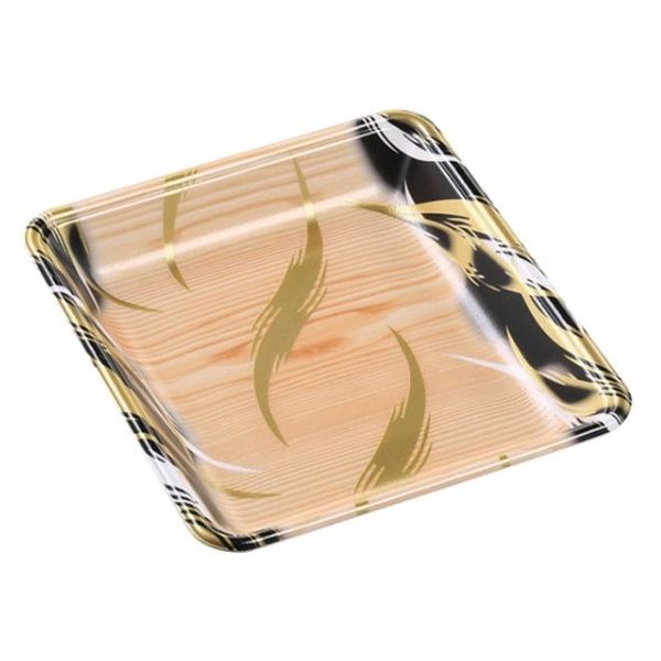 エフピコ 発泡トレー FLB-A22-30 風紋木目黒 4B860226 1袋(100個)（直送品）