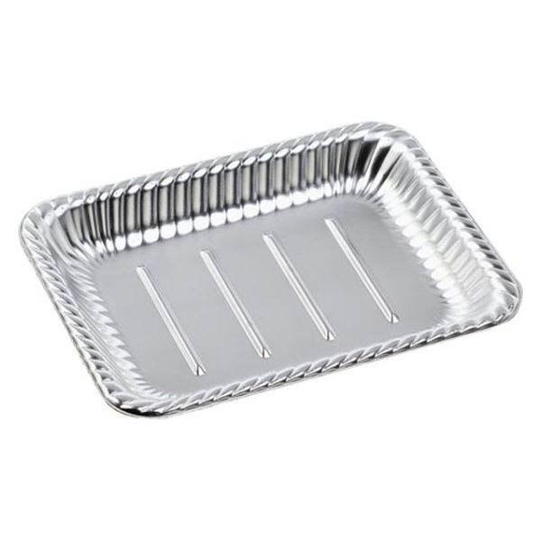 エフピコ オードブル容器 ティアラ角皿25-19 本体 銀 41462519 1袋(50個)（直送品）