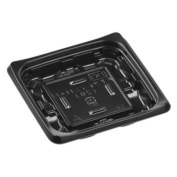 エフピコ 軽食容器 FTプレイン11-11(20) 黒 79060101 1袋(50個)（直送品）