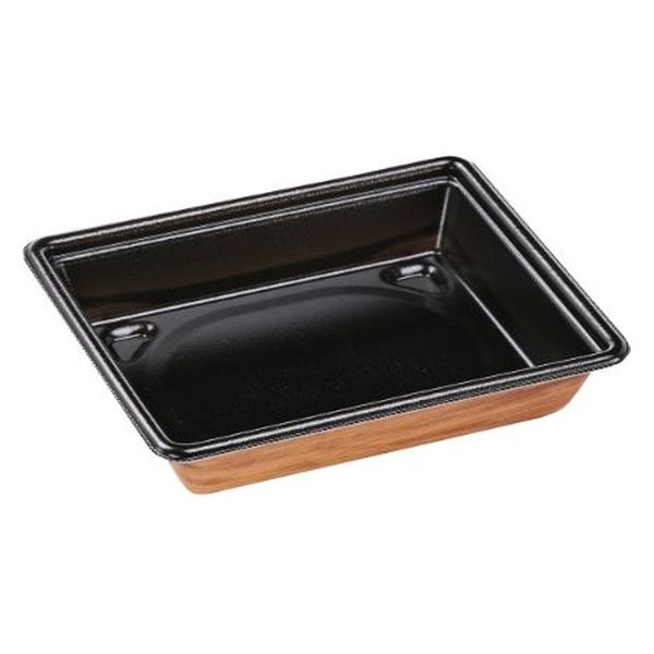 エフピコ どんぶり容器 MFP-角重18-15 黒拓木 4M018152 1袋(50個)（直送品）