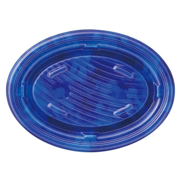エフピコ 惣菜容器 MFPグラブ楕円24-18 カフェブルー 4M902494 1ケース(500個(50個×10)（直送品）