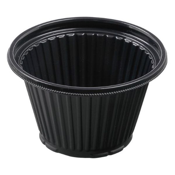 エフピコ 軽食容器 DLV丸カップ100(57)MSD 黒 7E191058 1ケース(1200個(30個×40)（直送品）