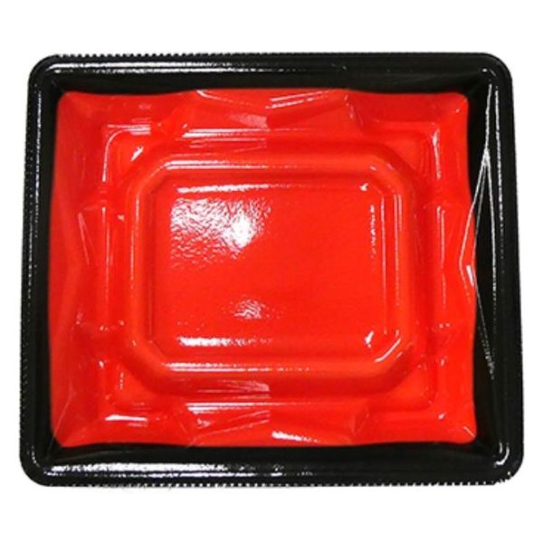 エフピコ 寿司容器 Sステージ13-11 本体 黒フチ赤 41161319 1ケース(1600個(50個×32)（直送品）