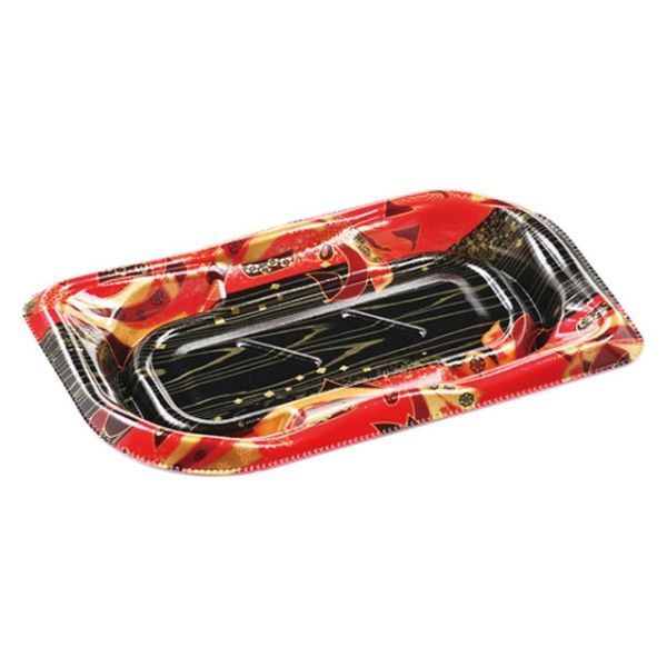 エフピコ 寿司容器 葉皿1-3 本体 舞姫赤 48820103 1袋(50個)（直送品）