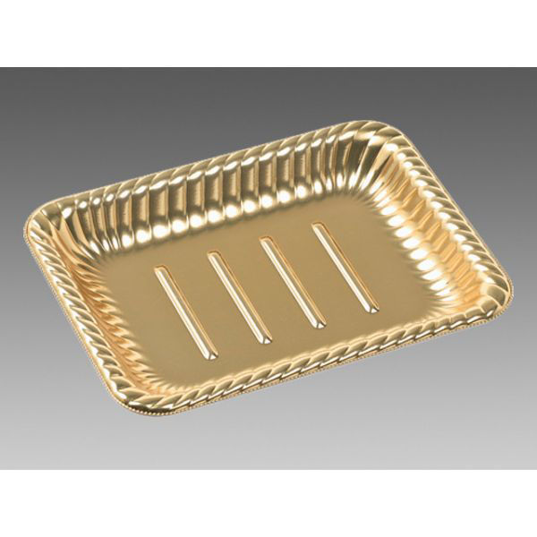 エフピコ オードブル容器 ティアラ角皿22-17 本体 金 46492217 1袋(50個)（直送品）