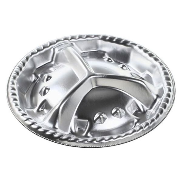 エフピコ オードブル容器 シェルトプラッター丸10 本体 銀 49910100 1ケース(600個(25個×24)（直送品）