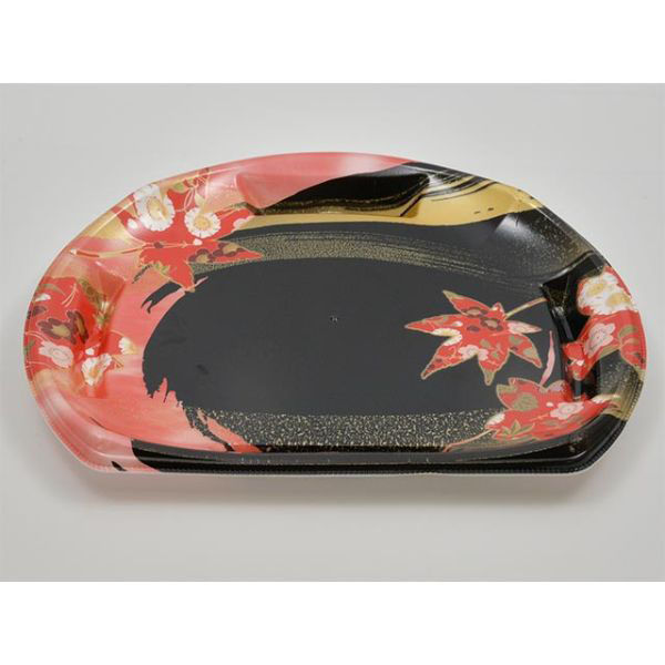 エフピコ 寿司容器 半月皿26-22 本体 風花赤 45232622 1袋(50個)（直送品）