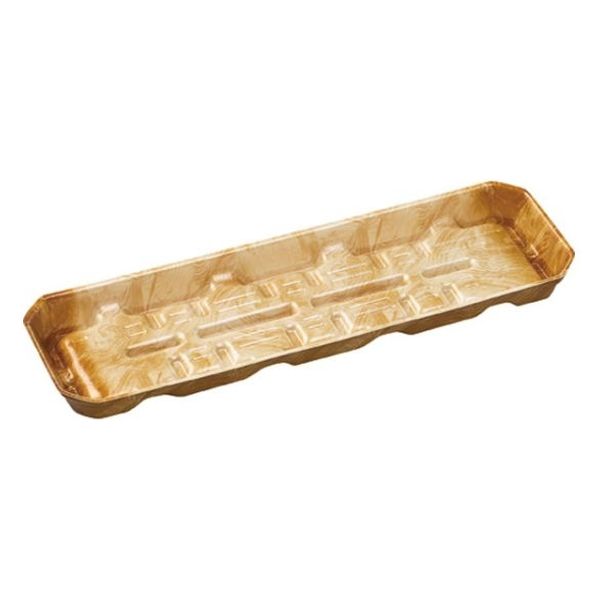 エフピコ 発泡トレー FU-33-10(25) しなの茶 40143310 1ケース(1000個(50個×20)（直送品）