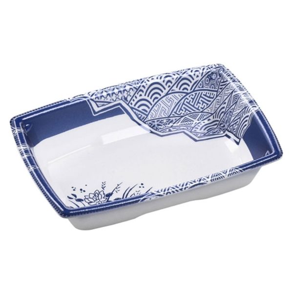 エフピコ 軽食容器 角盛鉢16-11(35) 本体 和陶青 49237161 1ケース(1200個(50個×24)（直送品）