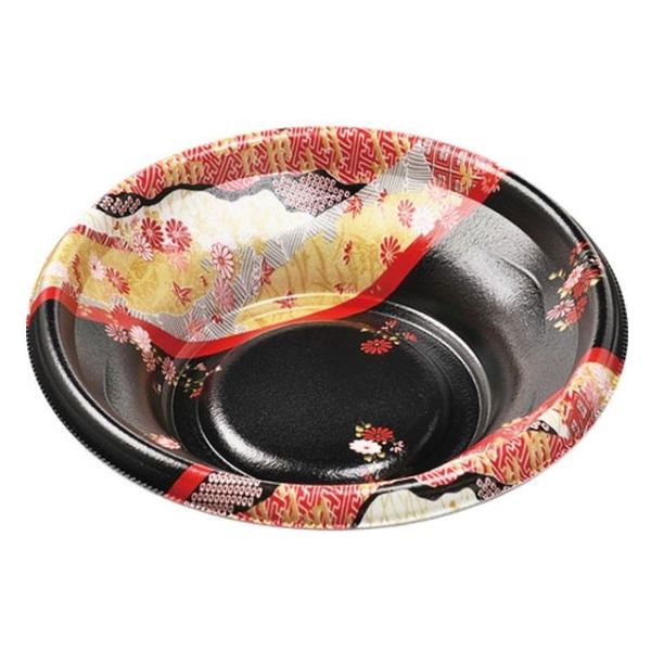 エフピコ どんぶり容器 MFP-丸丼18(V1)本体 花錦 4M600185 1袋(50個)（直送品）