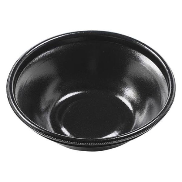 エフピコ 麺容器 MFP麺鉢-丸19(61) 本体 黒W 4M68119A 1袋(25個)（直送品）