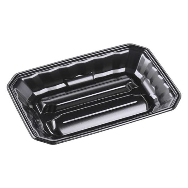 エフピコ 発泡トレー メガプレート20-28(37) 黒 4C592028 1袋(50個)（直送品）