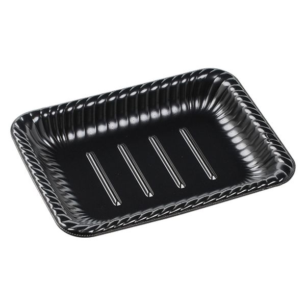 エフピコ オードブル容器 ティアラ角皿22-17 本体 エコ黒 4A772217 1ケース(600個(50個×12)（直送品）