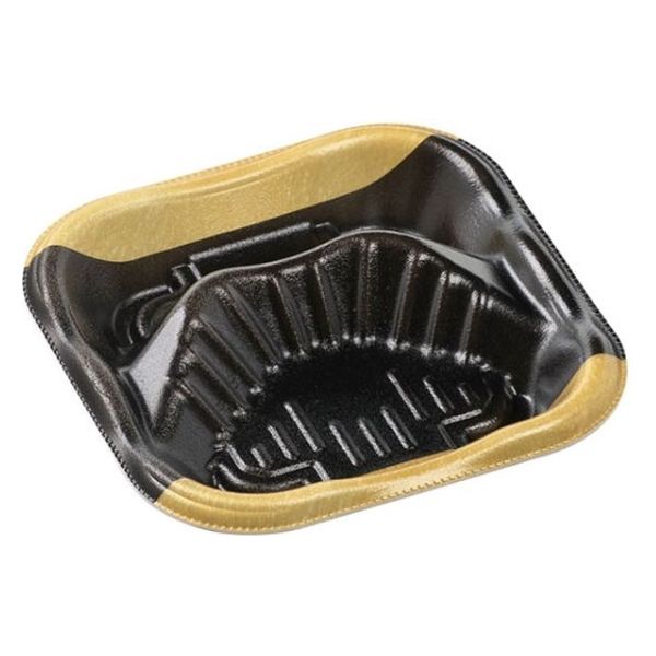 エフピコ 軽食容器 MFP-ホットキッチン06TK 金座黒 4M006224 1袋(50個)（直送品）