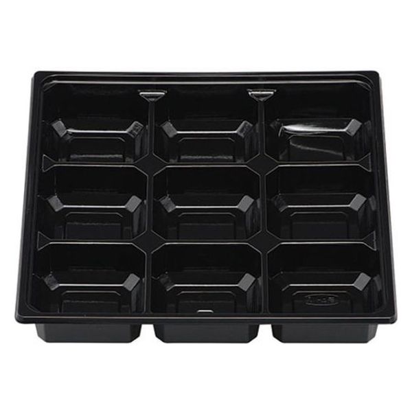 エフピコチューパ 紙BOX中仕切 PS70-70B 黒 CP500728 1袋(50個)（直送品）