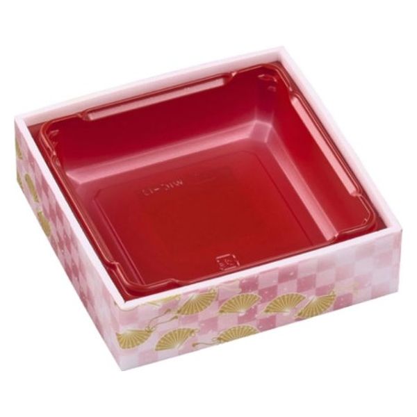 エフピコ 弁当容器 WIC-13 本体 市松春扇 8G390130 1袋(15個)（直送品）
