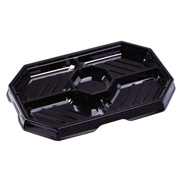 エフピコ オードブル容器 オードブル38-25 本体 黒 7Z720385 1袋(10個)（直送品）