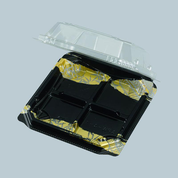 エフピコチューパ 和菓子向けフードパック APW-4-1 こがね黒 CP000562 1ケース(1200個(50個×24)（直送品）