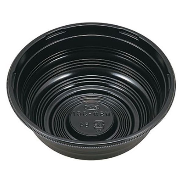 エフピコチューパ どんぶり容器 MS丼-361 黒本体 CP570643 1袋(50個)（直送品）