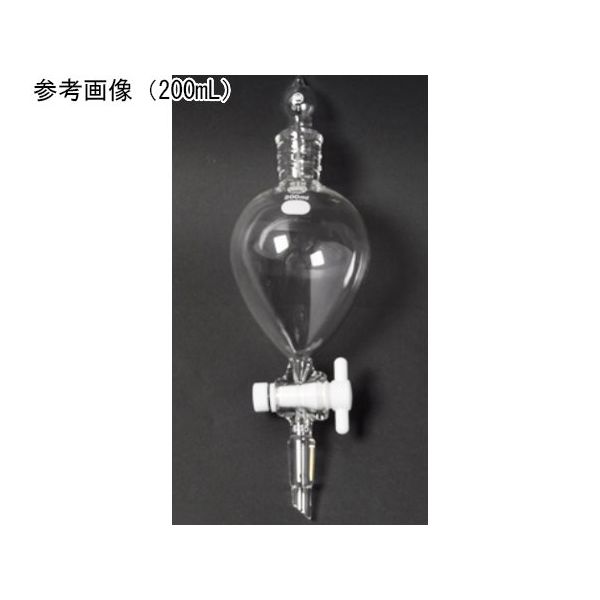 日本理化学器械 分液ロート(PTFE コック)TS上部19 TS下部15 300mL 162-15300 1個 65-8680-17（直送品）