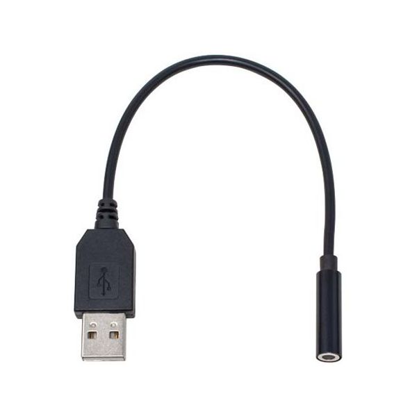 アイネックス USBオーディオ変換ケーブル 4極ヘッドセット用 20cm ADV-127A 1個 67-9238-40（直送品）