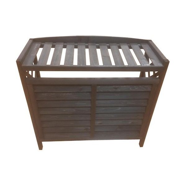 加藤伝蔵商店 伝蔵 DB室外機カバー 小 ルーバータイプ G049 1個 428-7499（直送品）