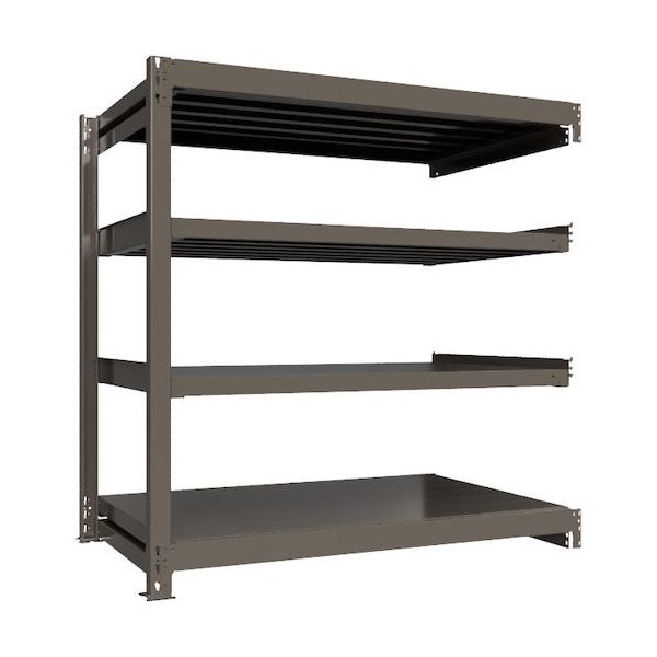 ICHIMAI 重量ボルトレスラック 段荷重1000Kg H1500×W1500×D900 天地4段 連結グレー TH1000-559R4（直送品）