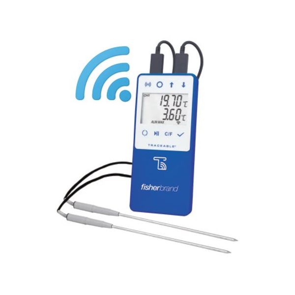 Fisherbrand(TM) TraceableLIVE(TM) WiFiデータログ温度計 2ステンレス製プローブ 15-079-618（直送品）