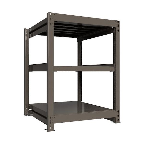 ICHIMAI 重量ボルトレスラック 段荷重1000Kg H1200×W900×D900 天地3段 単体グレー TH1000-439T3（直送品）