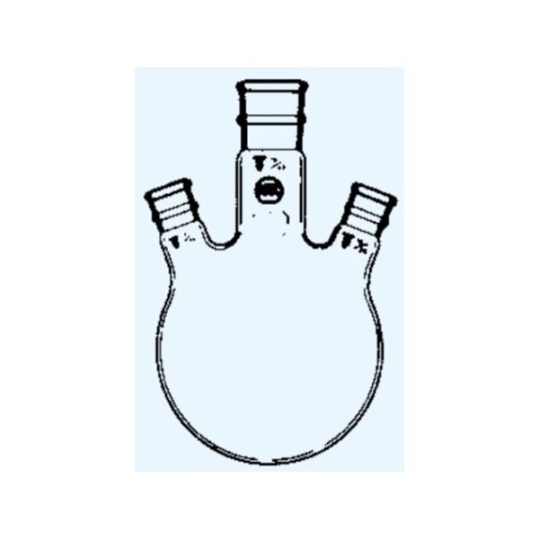 日本理化学器械 三頭フラスコ 頭部15 側部15 25mL 4031-1525 1個 65-8663-52（直送品） 8,948円