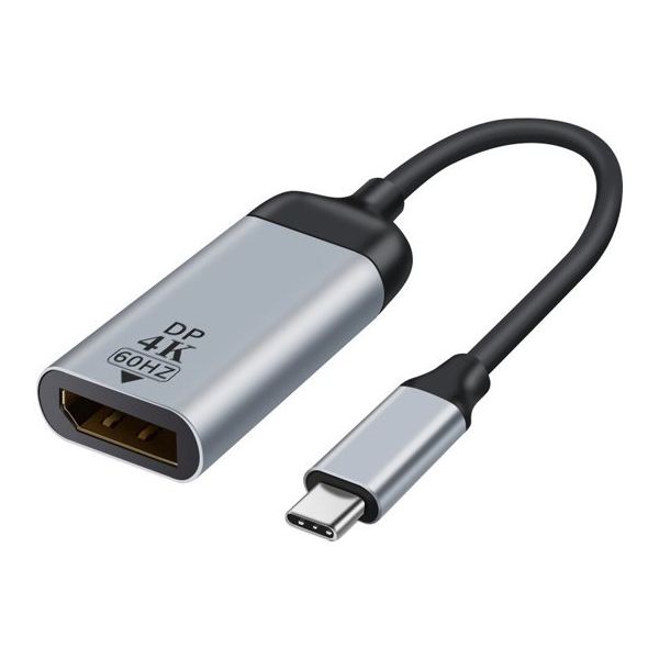 Trimate USB TypeーC to DisplayPort 映像変換アダプタ 4K TR-DP002-SV 1個（直送品）
