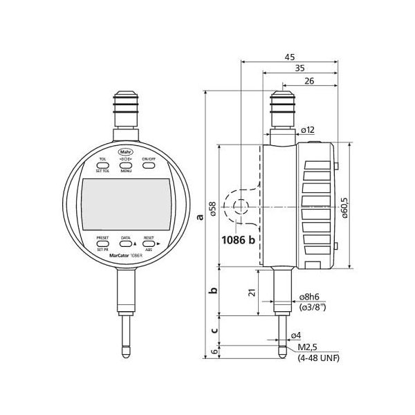 マール デジタルインジケータ 1086R0.0005/100 1個 64-5160-73（直送品）