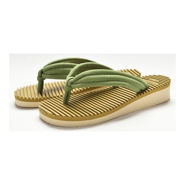 ラッキーベル Rebornサンダル yubiーku02(オリーブ) LL 67-8176-07 1足（直送品）