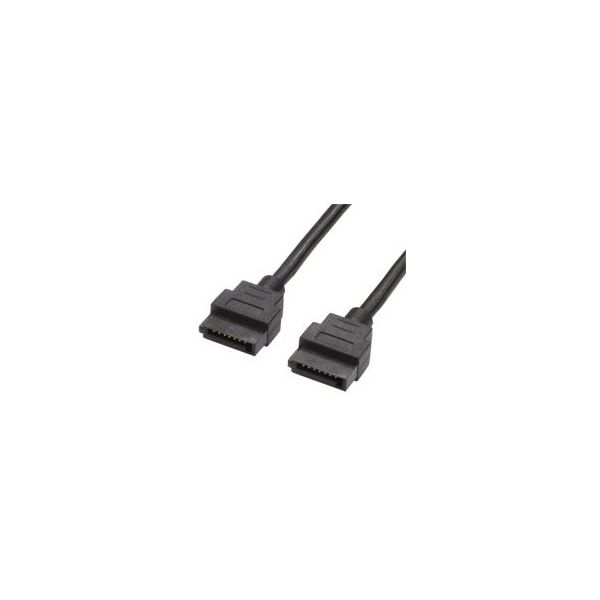 ainex シリアルATAラウンドケーブル 50cm SATR-3005BK 1個 68-0583-74（直送品）