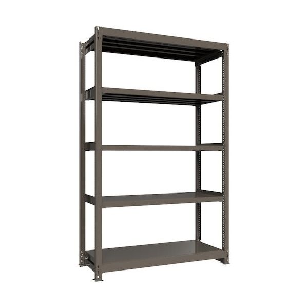 ICHIMAI 重量ボルトレスラック 段荷重1000Kg H2400×W1500×D600 天地5段 単体グレー TH1000-856T5（直送品）