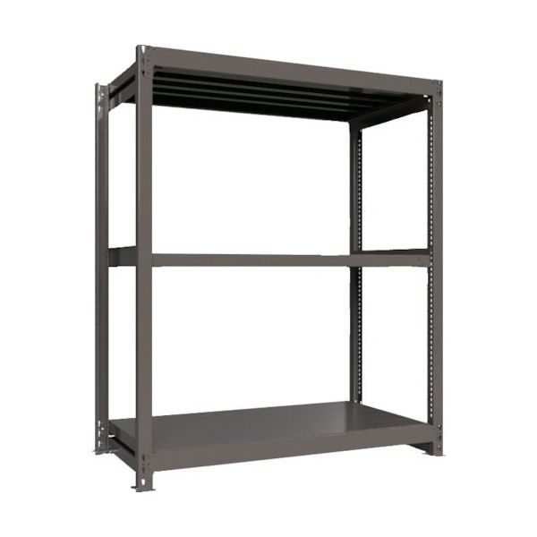 ICHIMAI 重量ボルトレスラック 段荷重1000Kg H1800×W1500×D750 天地3段 単体グレー TH1000-657T3（直送品）