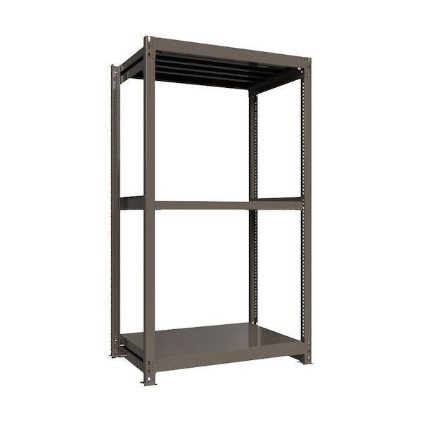 ICHIMAI 重量ボルトレスラック 段荷重1000Kg H2100×W1200×D750 天地3段 単体グレー TH1000-747T3（直送品）