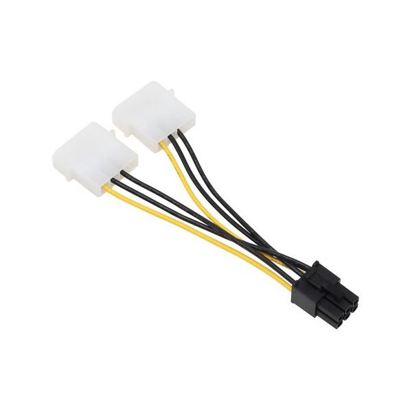 アイネックス PCI Express用電源変換ケーブル 8cm PX-001C 1個 67-9258-46（直送品）