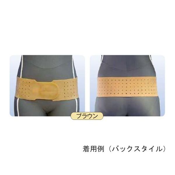 アシスト 丸型骨盤バンド スレンダー ブラウン SM 00362 1本 68-4061-06（直送品）