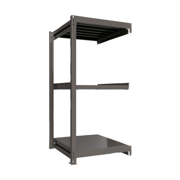 ICHIMAI 重量ボルトレスラック 段荷重1000Kg H1800×W900×D900 天地3段 連結グレー TH1000-639R3（直送品）