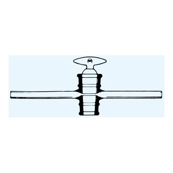 日本理化学器械 二方コック(ガラスコック)枝管外径φ15mm 680-1519 1個 65-8677-29（直送品）