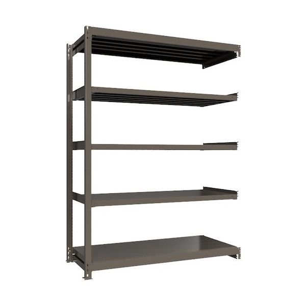 ICHIMAI 重量ボルトレスラック 段荷重1000Kg H2400×W1800×D750 天地5段 連結グレー TH1000-867R5（直送品）