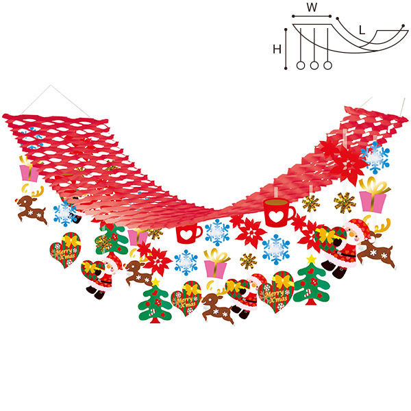 ポップギャラリー(POPGALLERY) とびきりクリスマスプリーツハンガー TA5-1200 1ヶ（直送品）