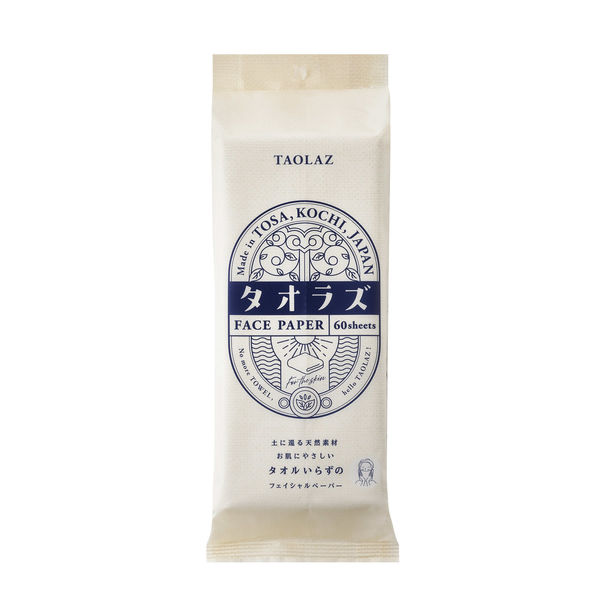 三昭紙業 TAOLAZフェイシャルペーパー 60枚 TOLZ-60 1箱(40個入