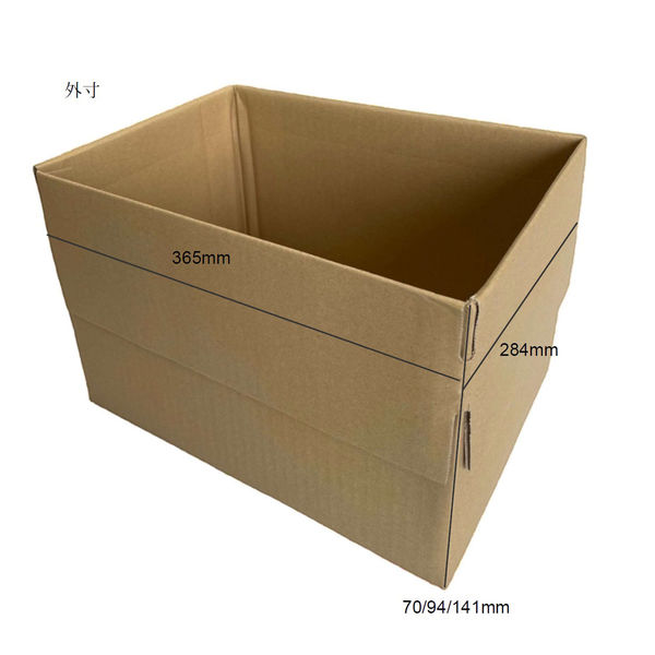 まる　※同梱割引 80サイズ】ワンタッチダンボール 高さ可変式 逆フラップ 外寸